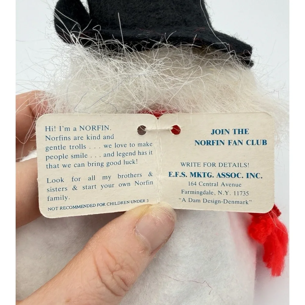Vintage Norfin Troll Frostbite Snowflake Snowman Dolls 5433 50516 Tags Lot Of 3
